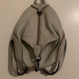 Used condition. Rebecca Minkoff Large Grey Julian Mini Backpack